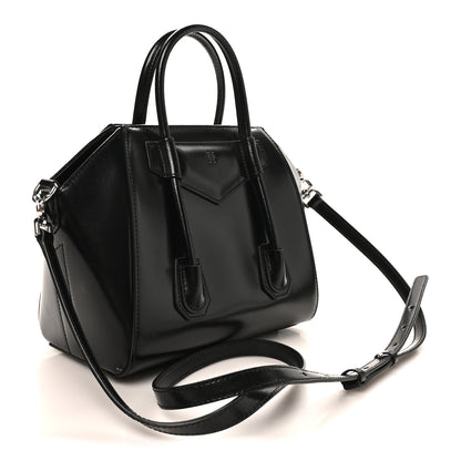 Givenchy Box Calfskin Mini Lock Antigona Shoulder Bag Black 3 of 10