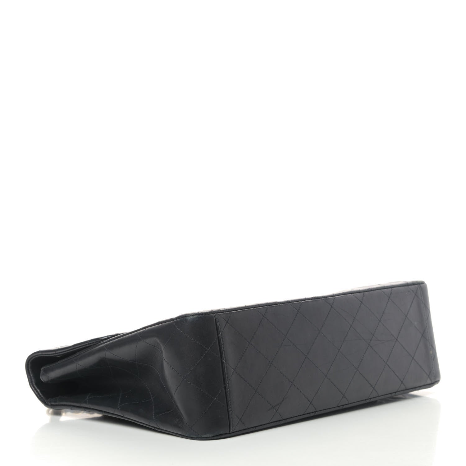 Chanel Lambskin Quilted XL Jumbo Single Flap Black 3 of 6