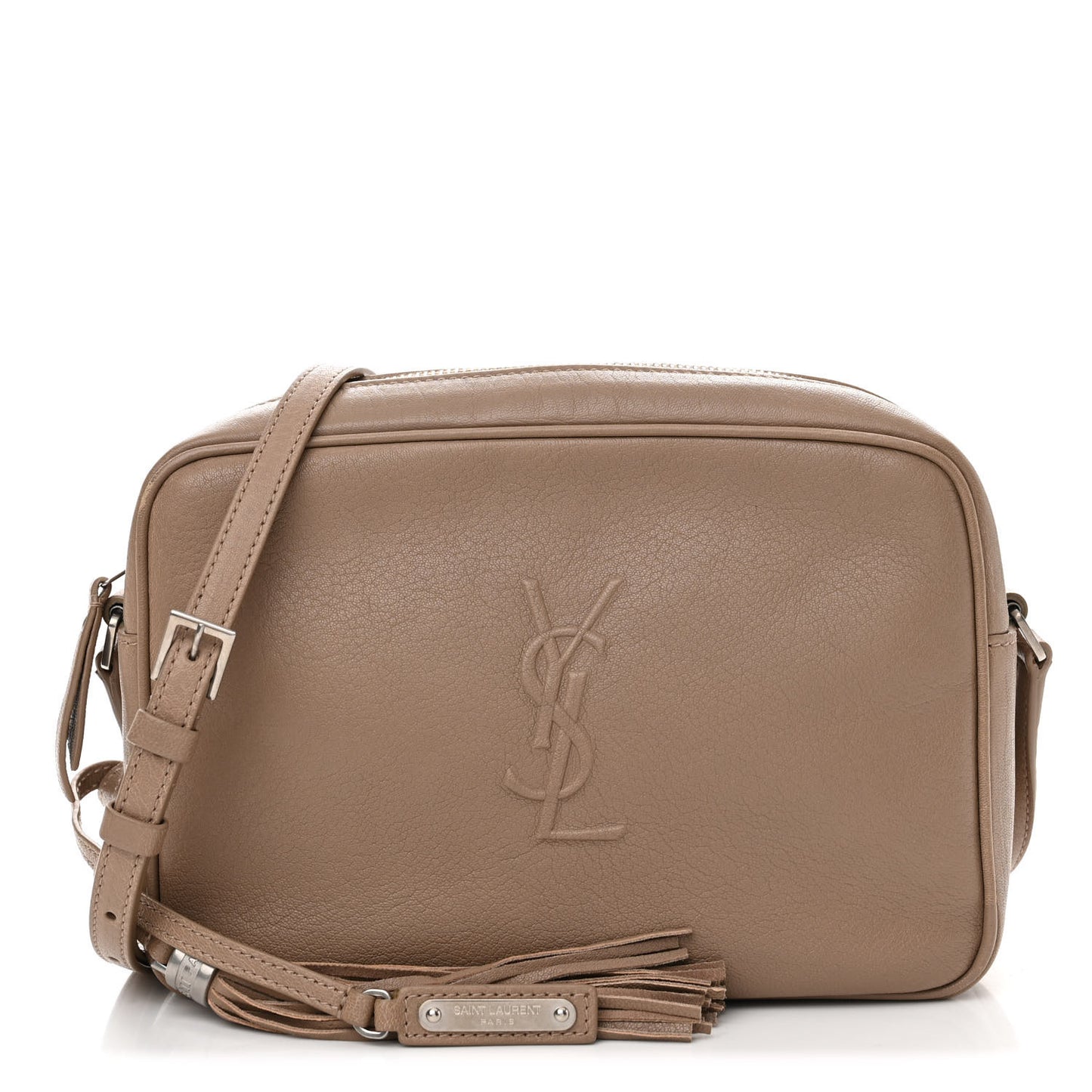 Lambskin Monogram Small Lou Camera Bag Light Taupe