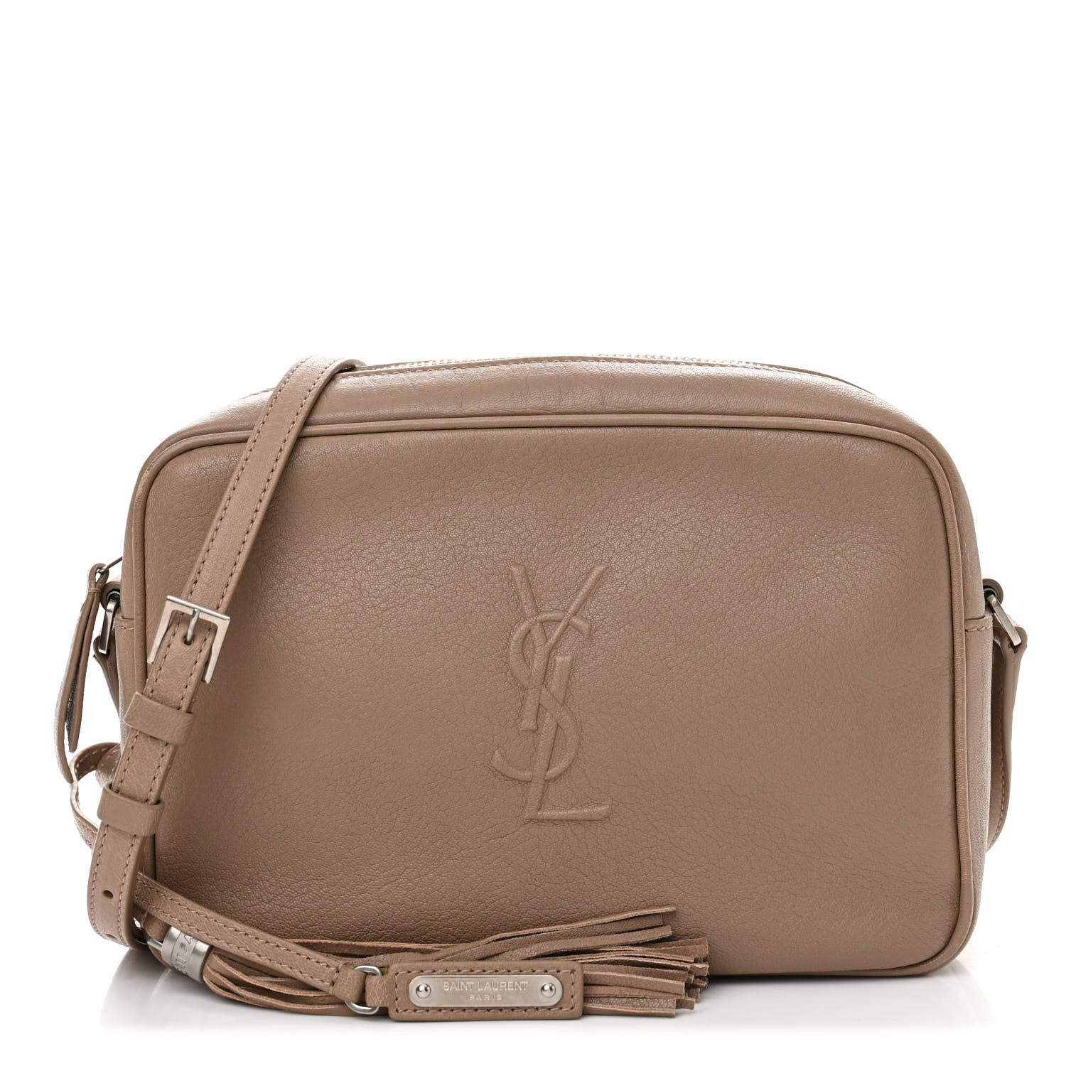 Saint Laurent Lambskin Monogram Small Lou Camera Bag Light Taupe 1 of 11