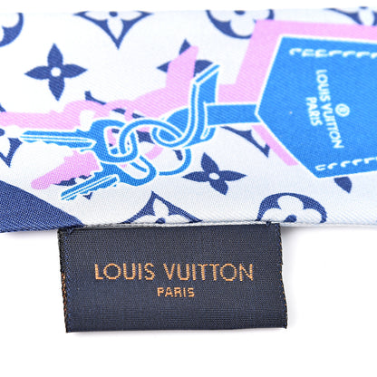 Louis Vuitton Silk Monogram Rising Confidential BB Bandeau Denim 4 of 5