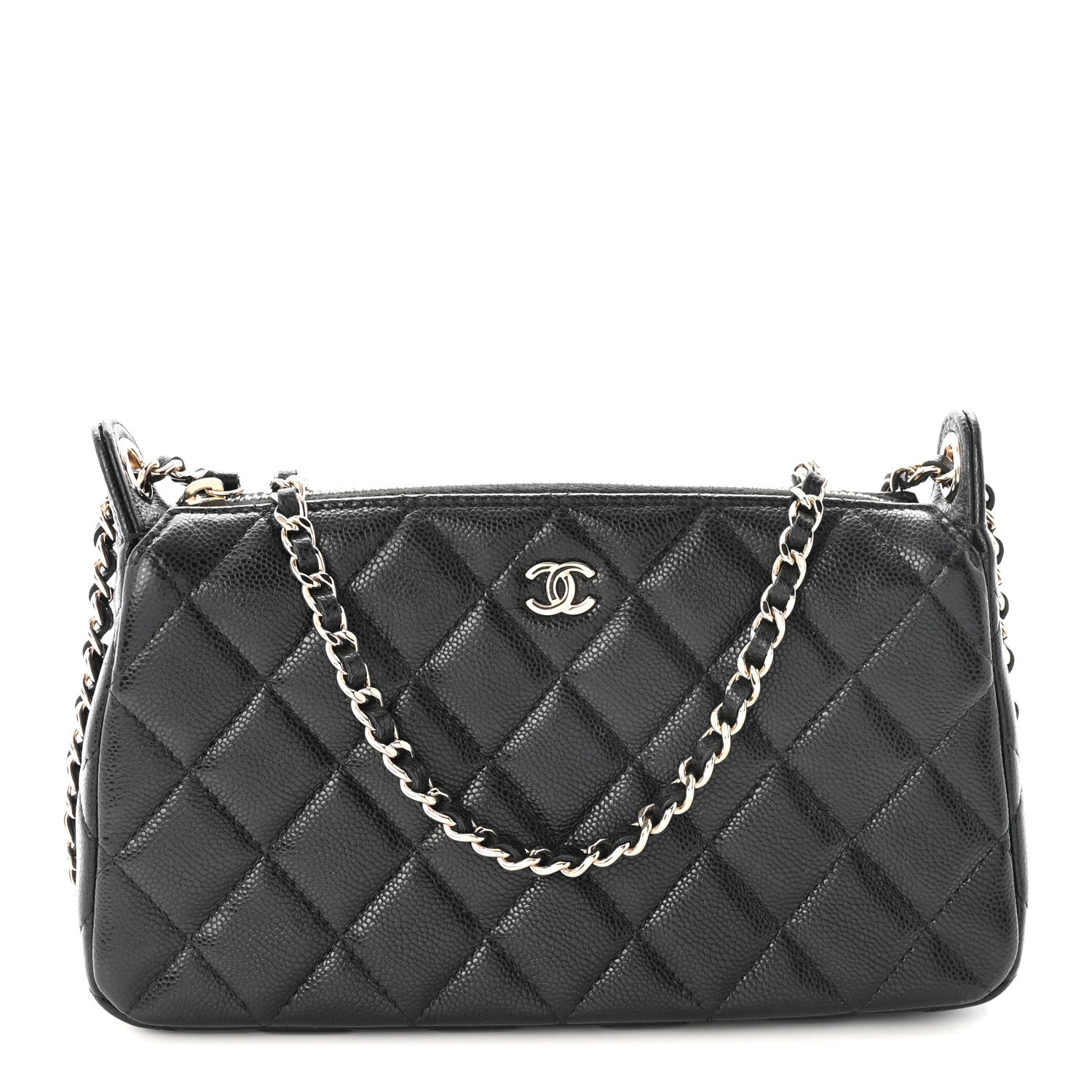 Chanel Caviar Quilted Purse With Chain Black 1 of 9
