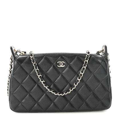Chanel Caviar Quilted Purse With Chain Black 1 of 9