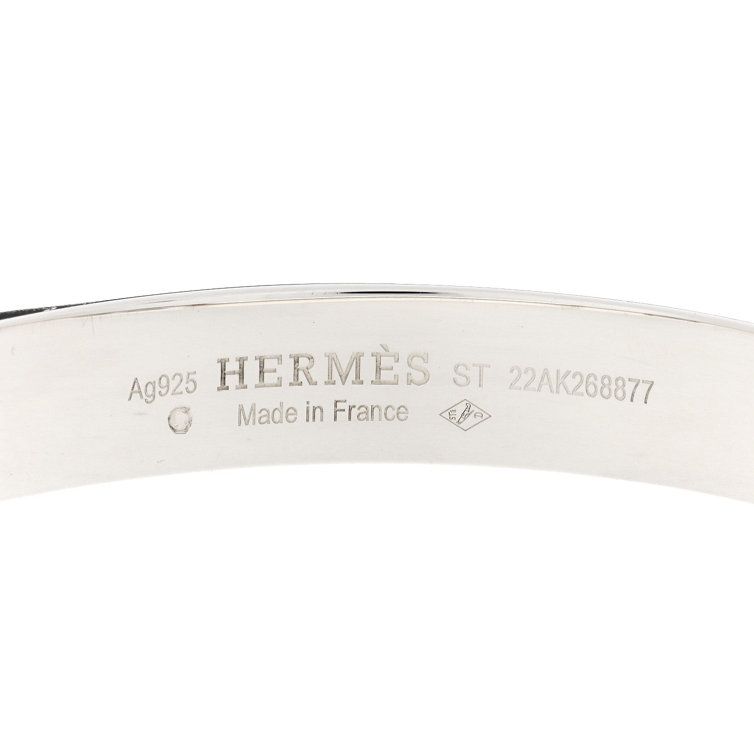 Hermes Sterling Silver PM Collier De Chien Bracelet ST 3 of 4