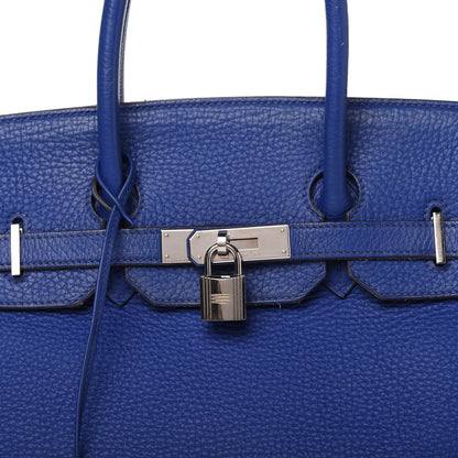Hermes Togo Birkin 35 Bleu Electrique 10 of 19