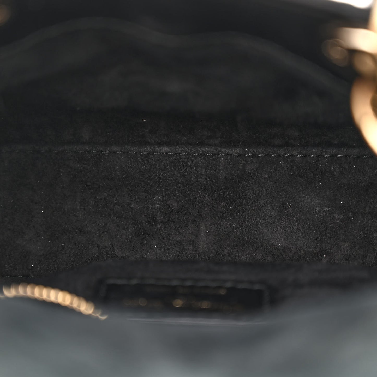 Satin Swarovski Crystal Cannage Mini Lady Dior Black