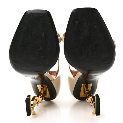 Saint Laurent Calfskin Opyum Sandals 37 Real Beige 5 of 7