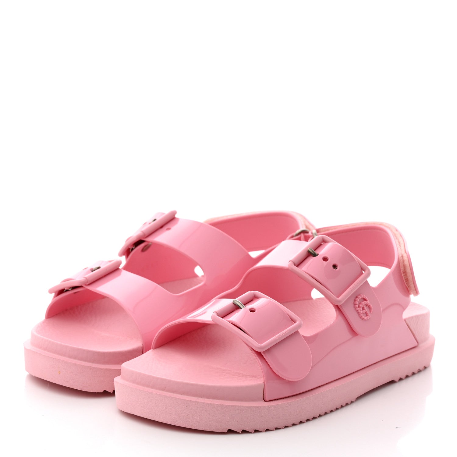Gucci Rubber Mini Double G Womens Isla Dad Sandals 36 Wild Rose 3 of 9