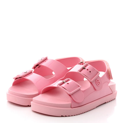 Gucci Rubber Mini Double G Womens Isla Dad Sandals 36 Wild Rose 3 of 9