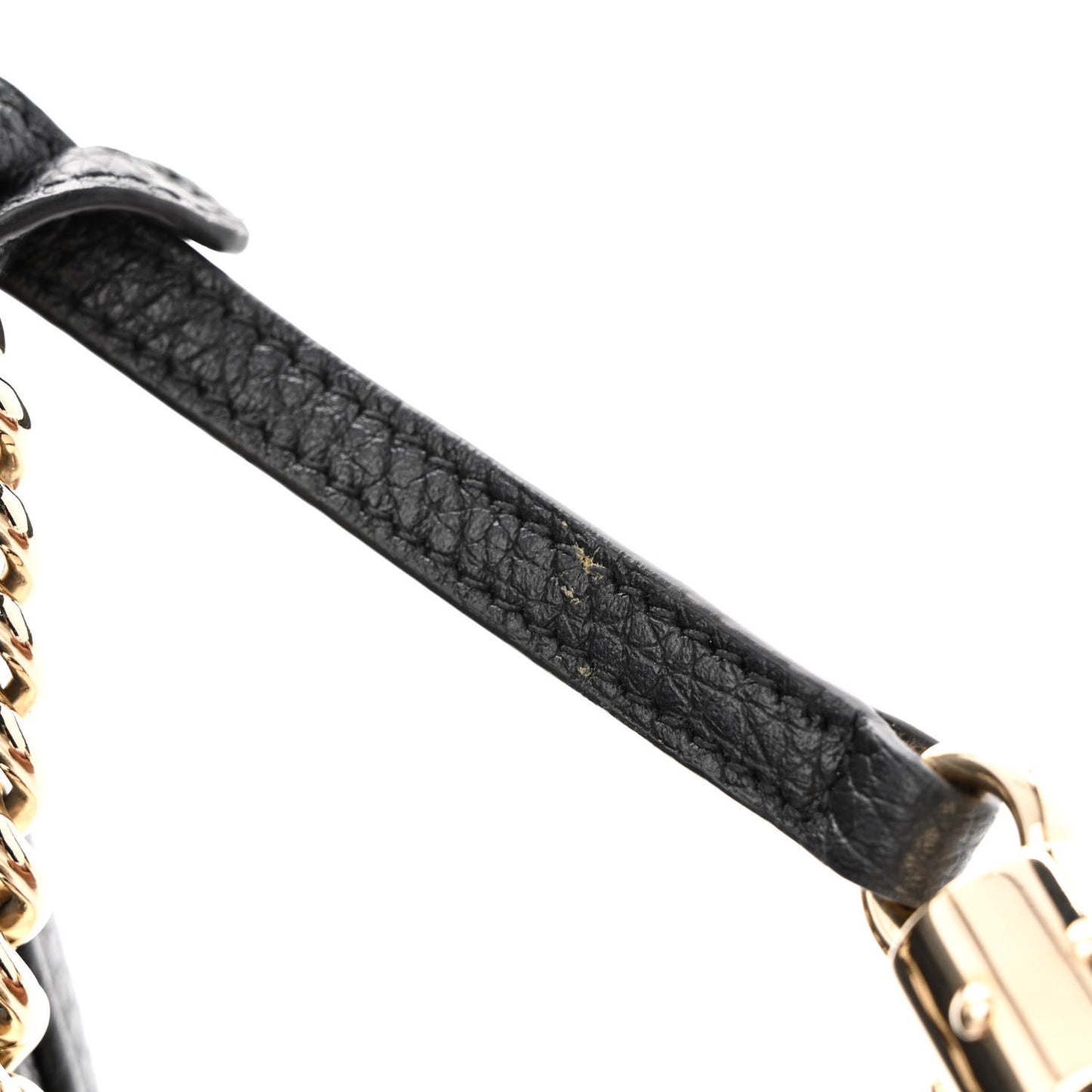 Pebbled Calfskin Medium Soho Flap Crossbody Black