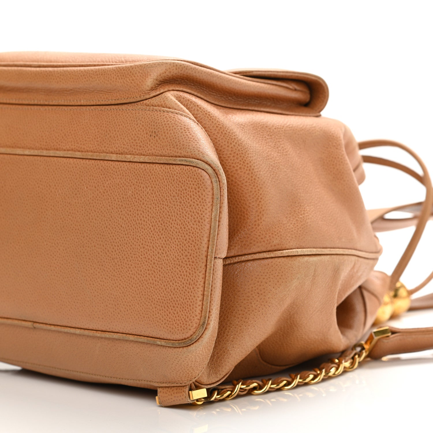 Chanel Caviar Drawstring Backpack Beige 11 of 17