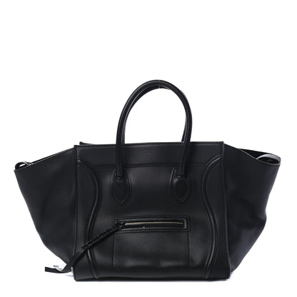 Celine Grained Calfskin Medium Phantom Luggage Black 1 of 4