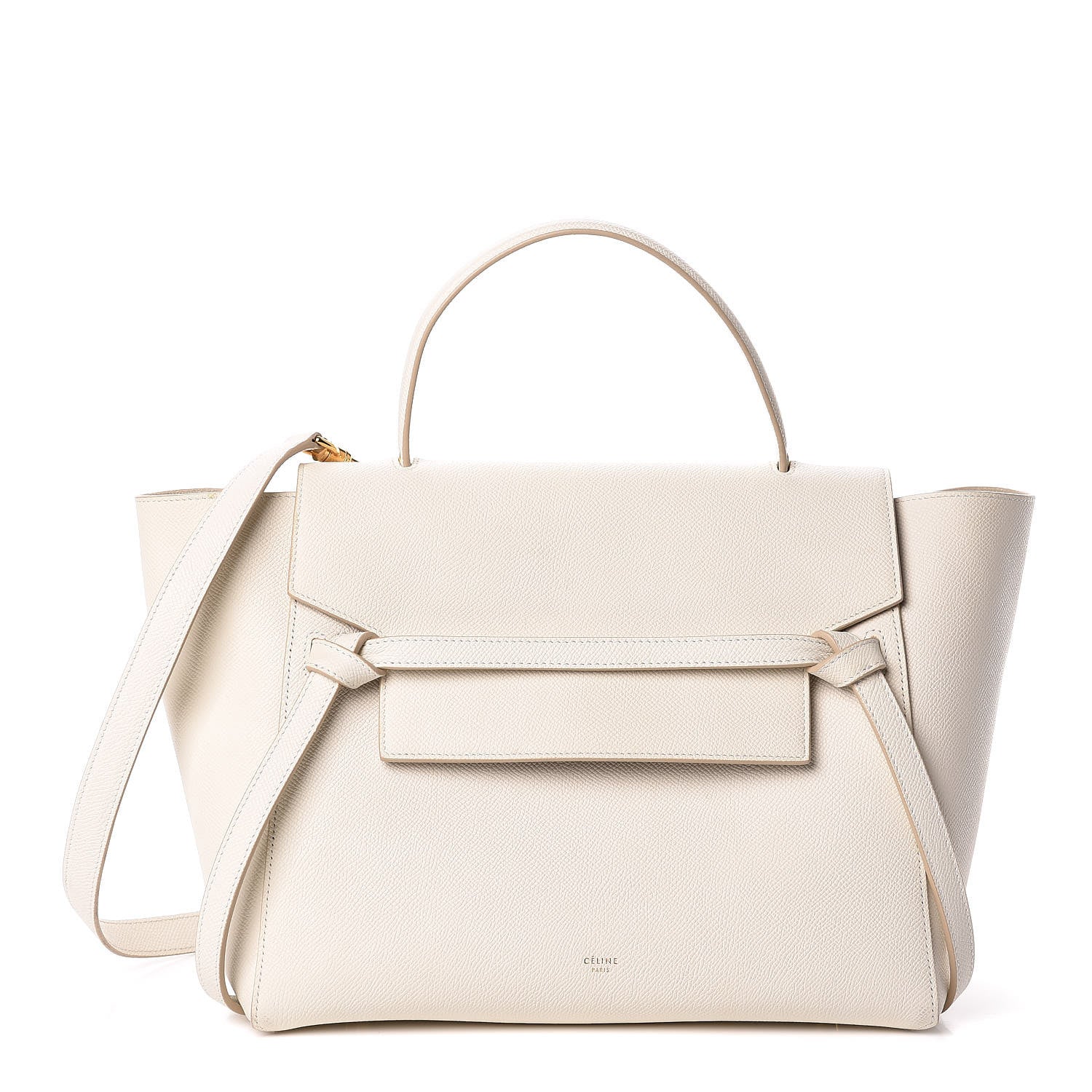 Celine Grained Calfskin Mini Belt Bag White 1 of 8
