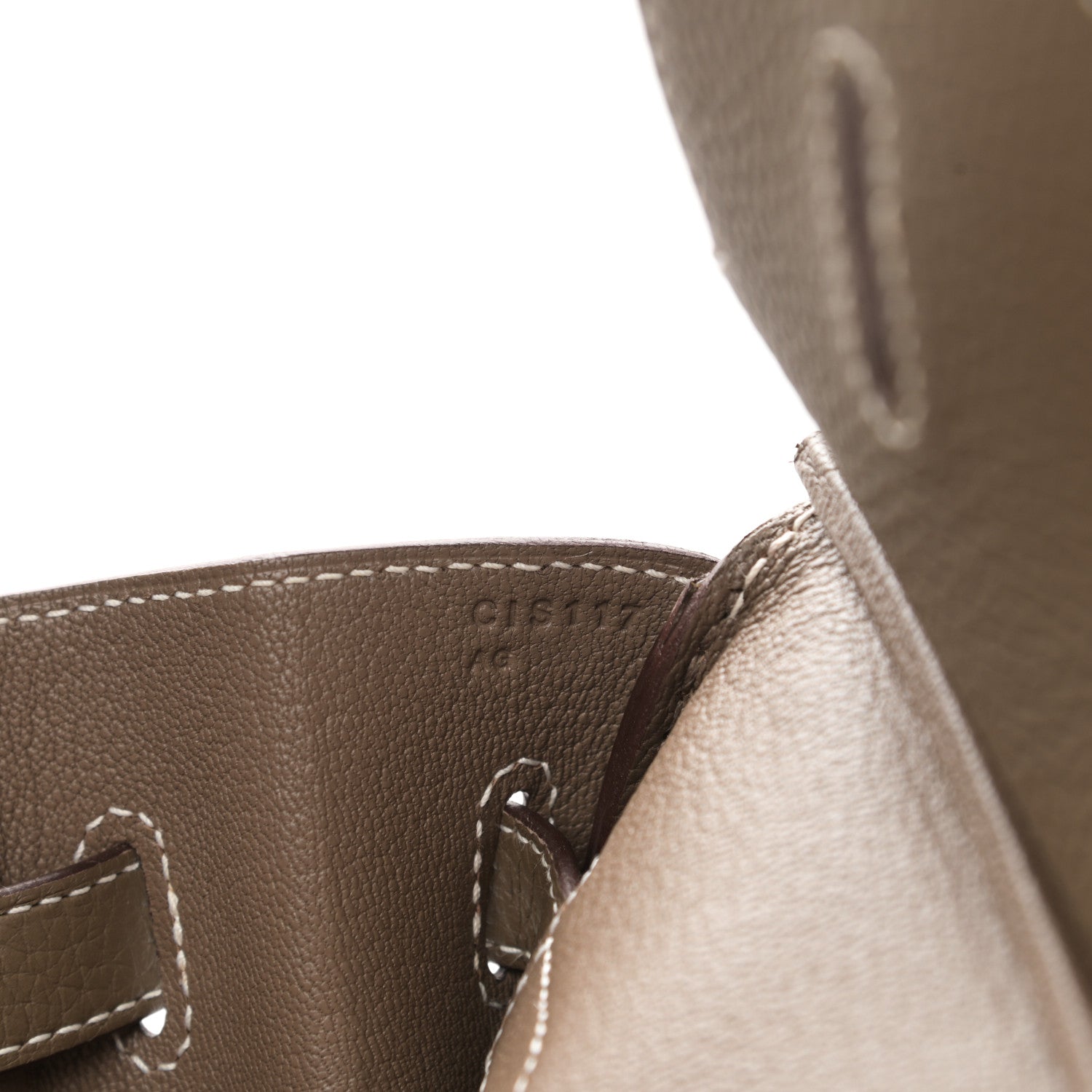 Hermes Taurillon Clemence Birkin 35 Etoupe 7 of 10