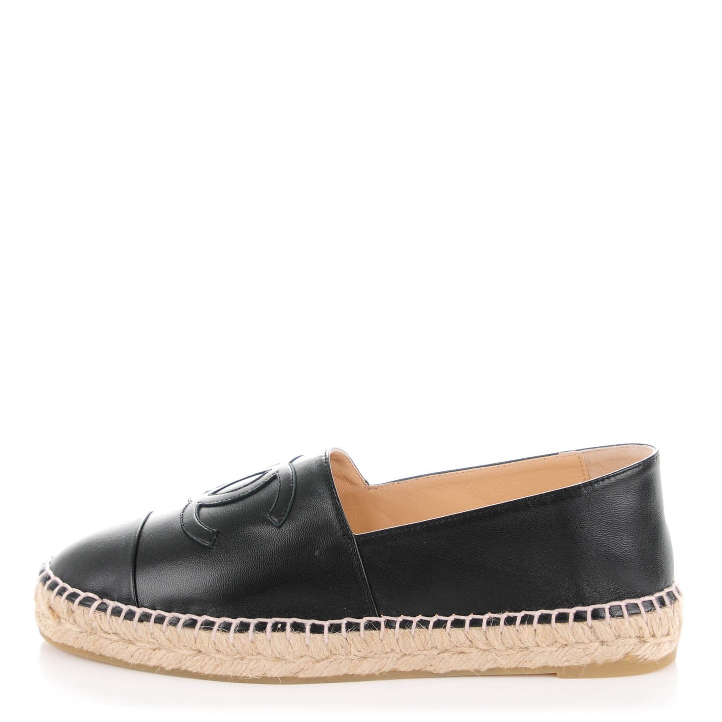 Lambskin CC Espadrilles 39 Black