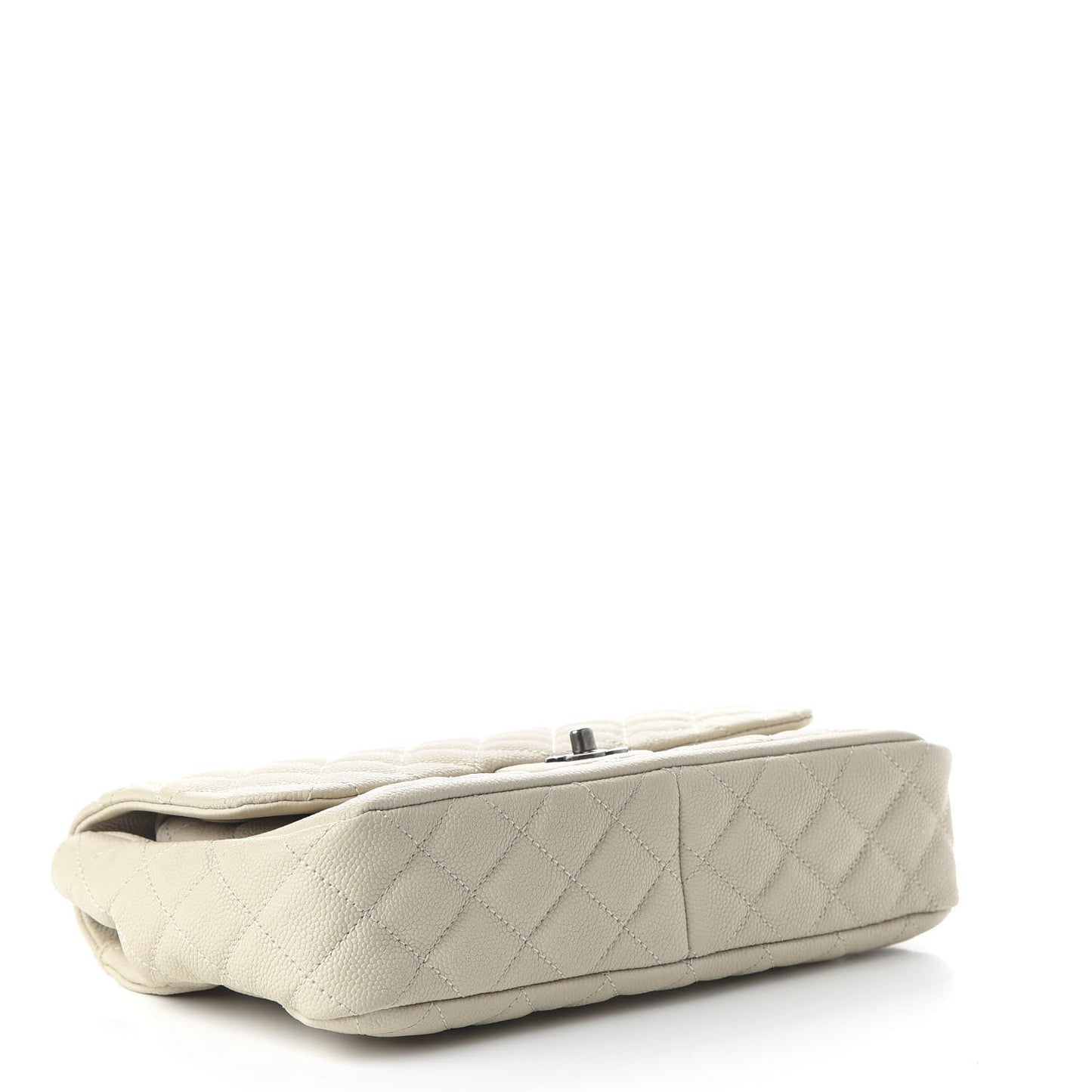 Caviar Quilted Large Now and Forever Flap Ivory
