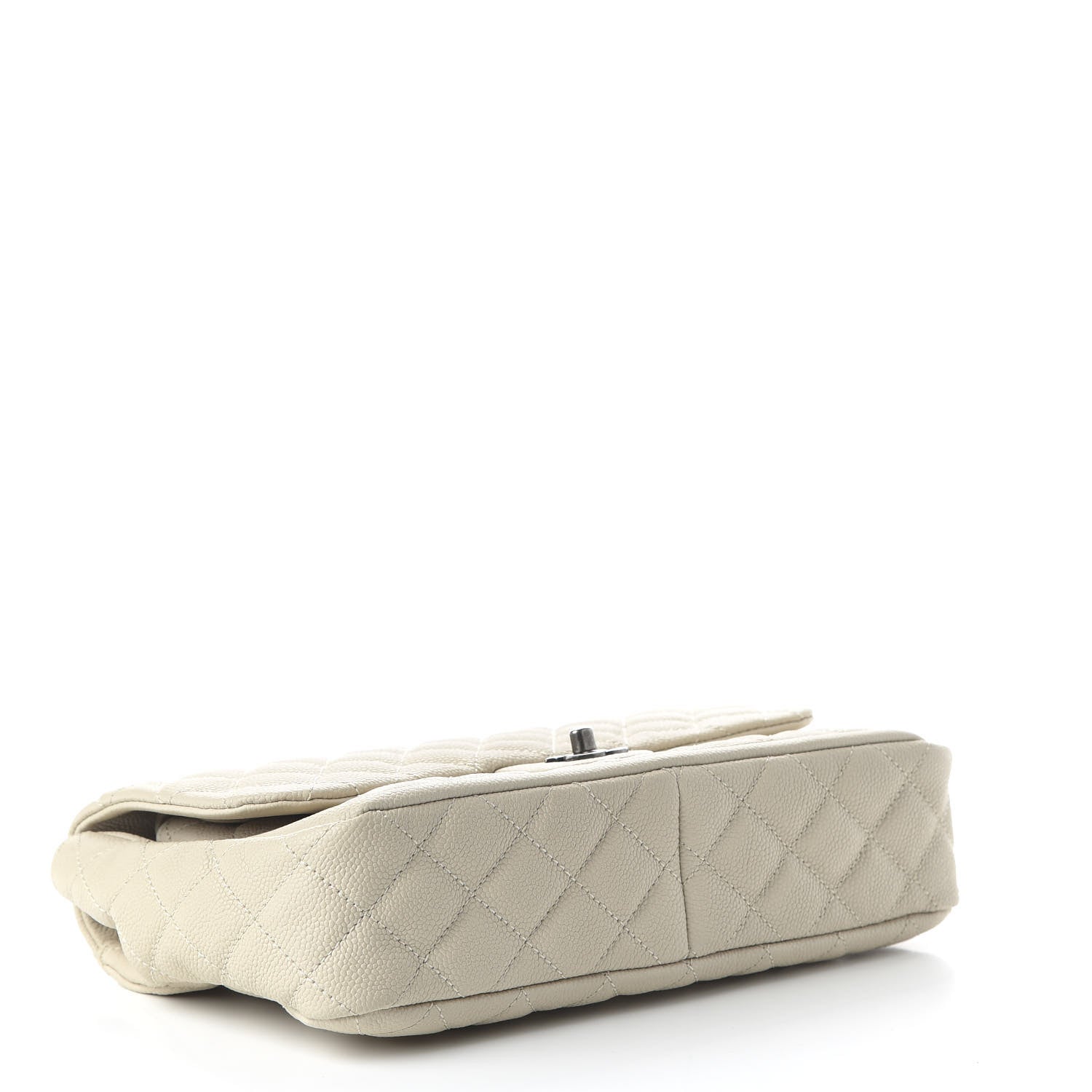 Chanel Caviar Quilted Large Now and Forever Flap Ivory 4 of 9
