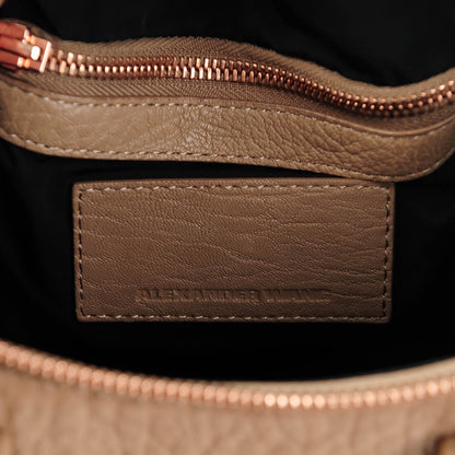 Alexander Wang Pebbled Lambskin Rockie Latte Rose Gold Hardware 6 of 7