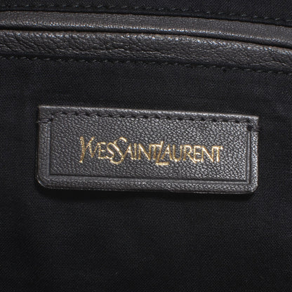 Saint Laurent Leather Large Cabas Chyc Grey 7 of 8