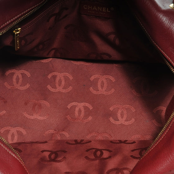 Chanel Leather CC Shoulder Bag Red 7 of 7