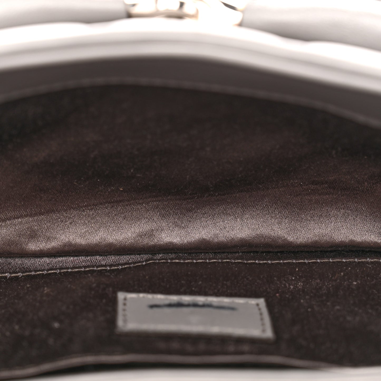 Nappa Vertical Matelasse Small Maxi Horsebit Chain Shoulder Bag Gray
