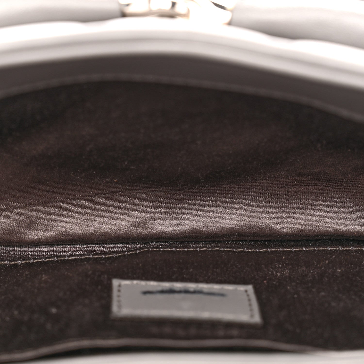 Gucci Nappa Vertical Matelasse Small Maxi Horsebit Chain Shoulder Bag Gray 5 of 10