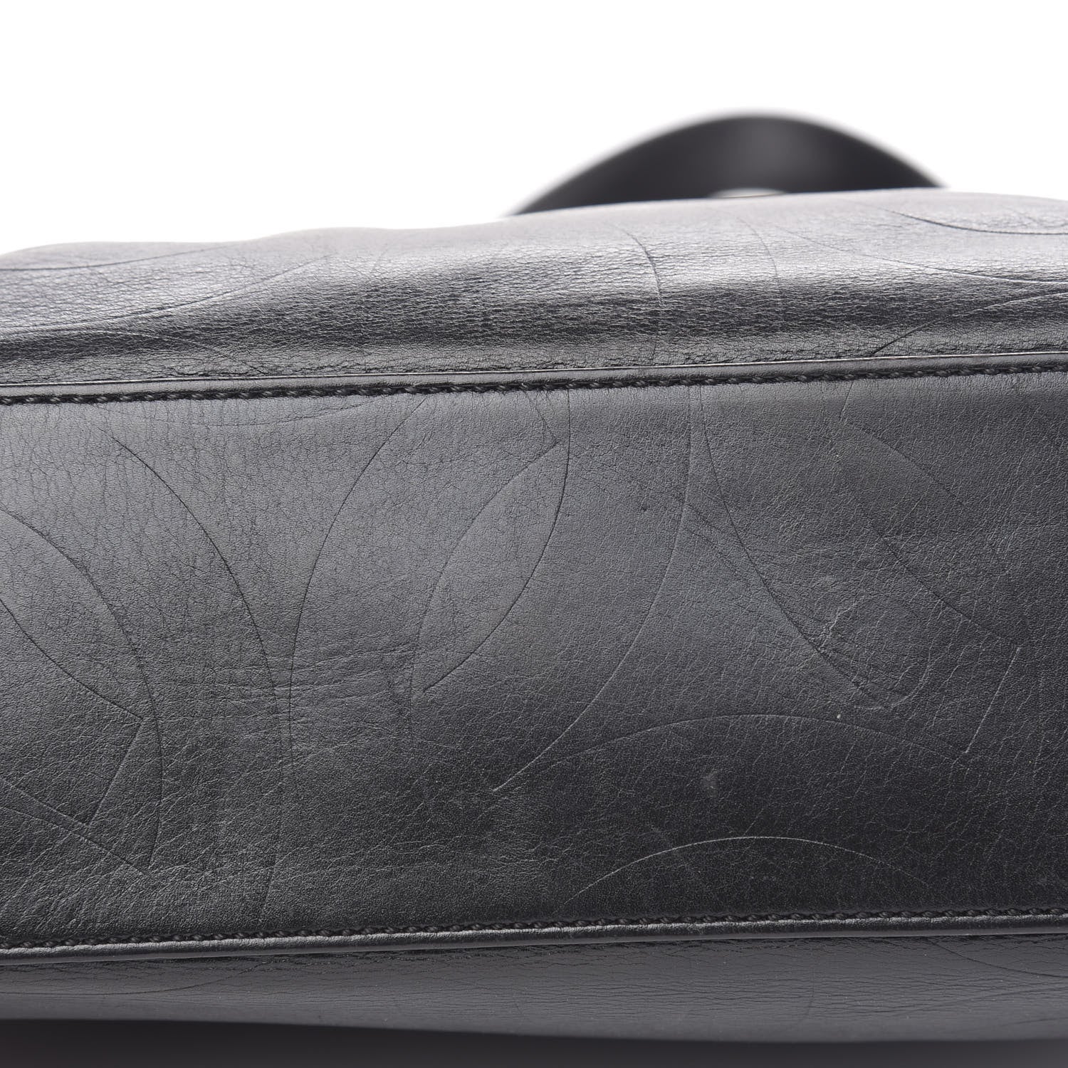 Chanel Lambskin CC Tote Black 10 of 15
