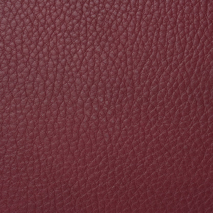 Burberry Grainy Calfskin House Check Medium Maidstone Burgundy Red 9 of 11