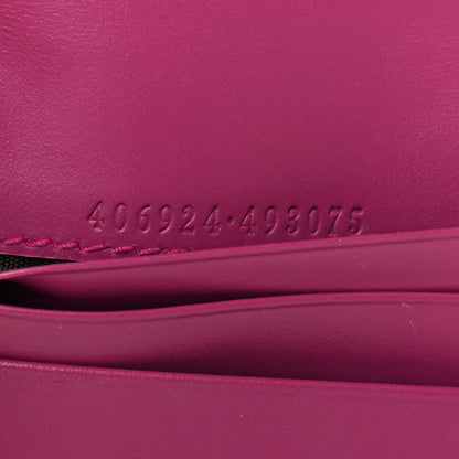 Gucci Guccissima Signature Bowy Card Case Wallet Purple 7 of 7