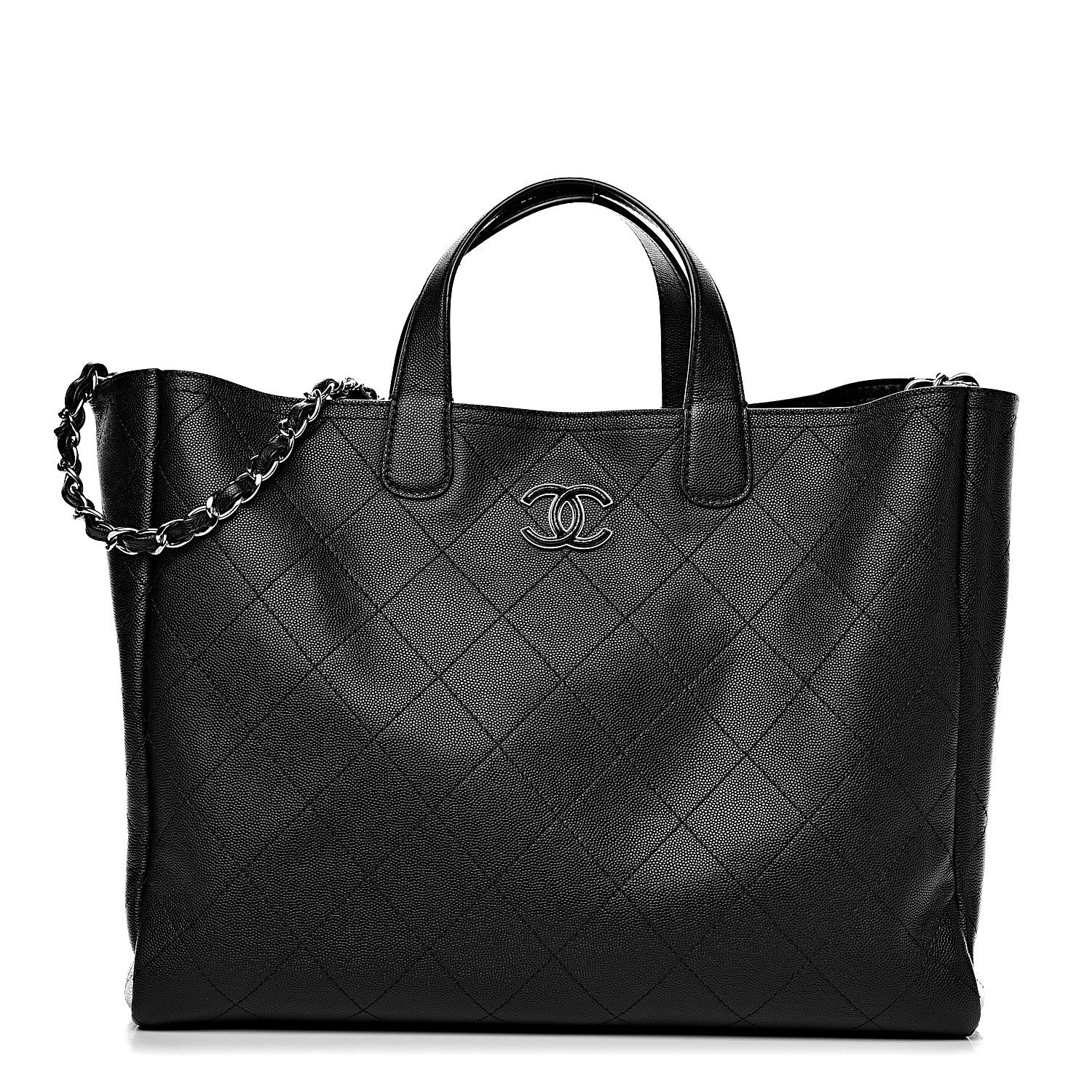 Chanel Caviar Stitched Large Shopping Tote Black 1 of 9