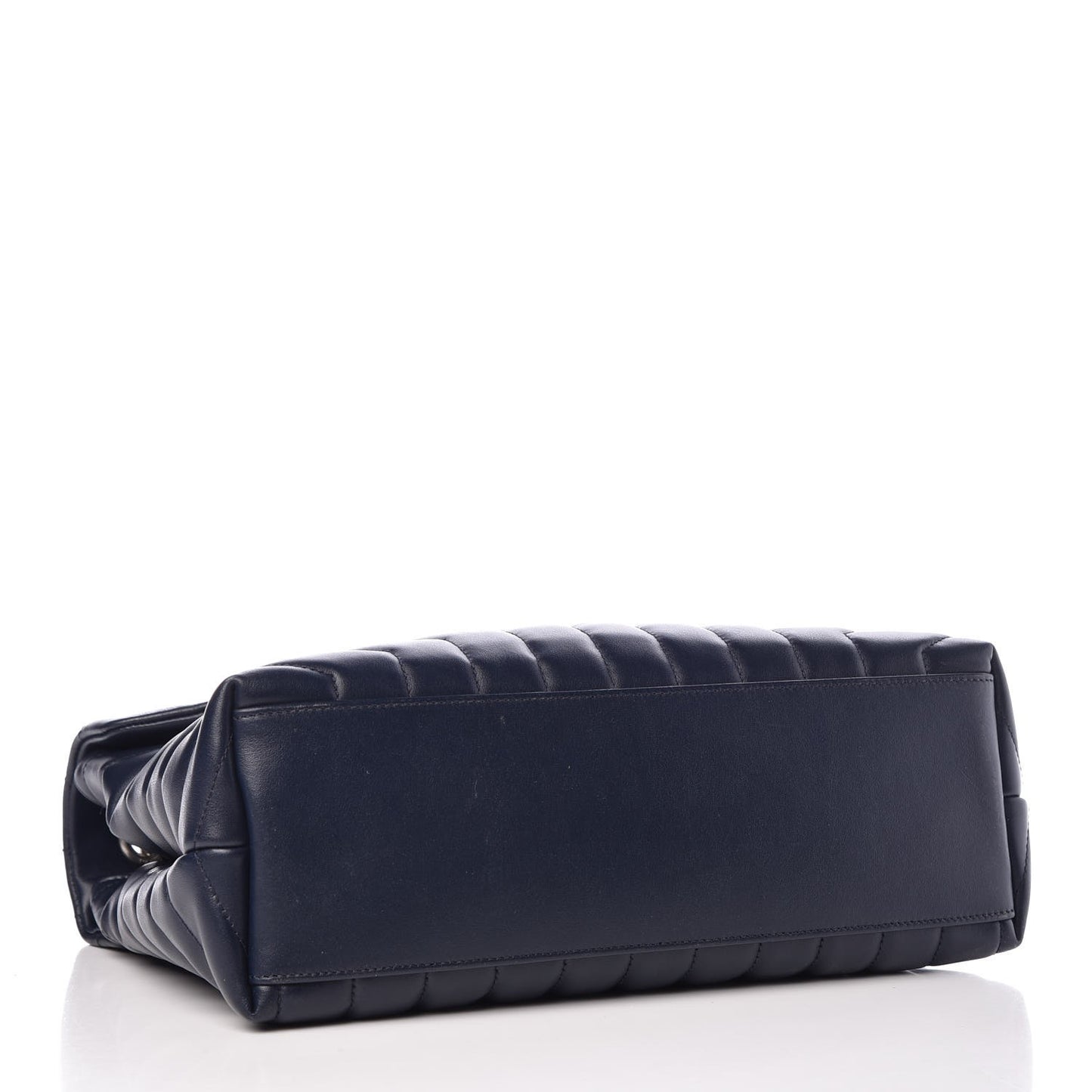 Calfskin Y Quilted Monogram Medium Loulou Chain Satchel Medium Blue
