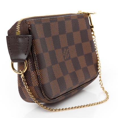 Louis Vuitton Damier Ebene Mini Pochette Accessories 3 of 9