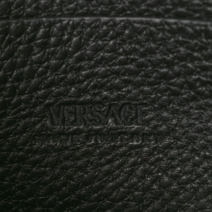 Versace Grained Calfskin Small Medusa Messenger Bag Black 6 of 11