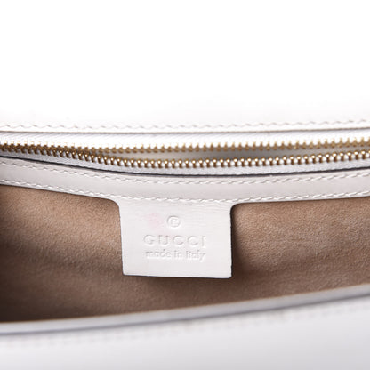 Gucci Calfskin Small Sylvie Shoulder Bag Off White 5 of 9