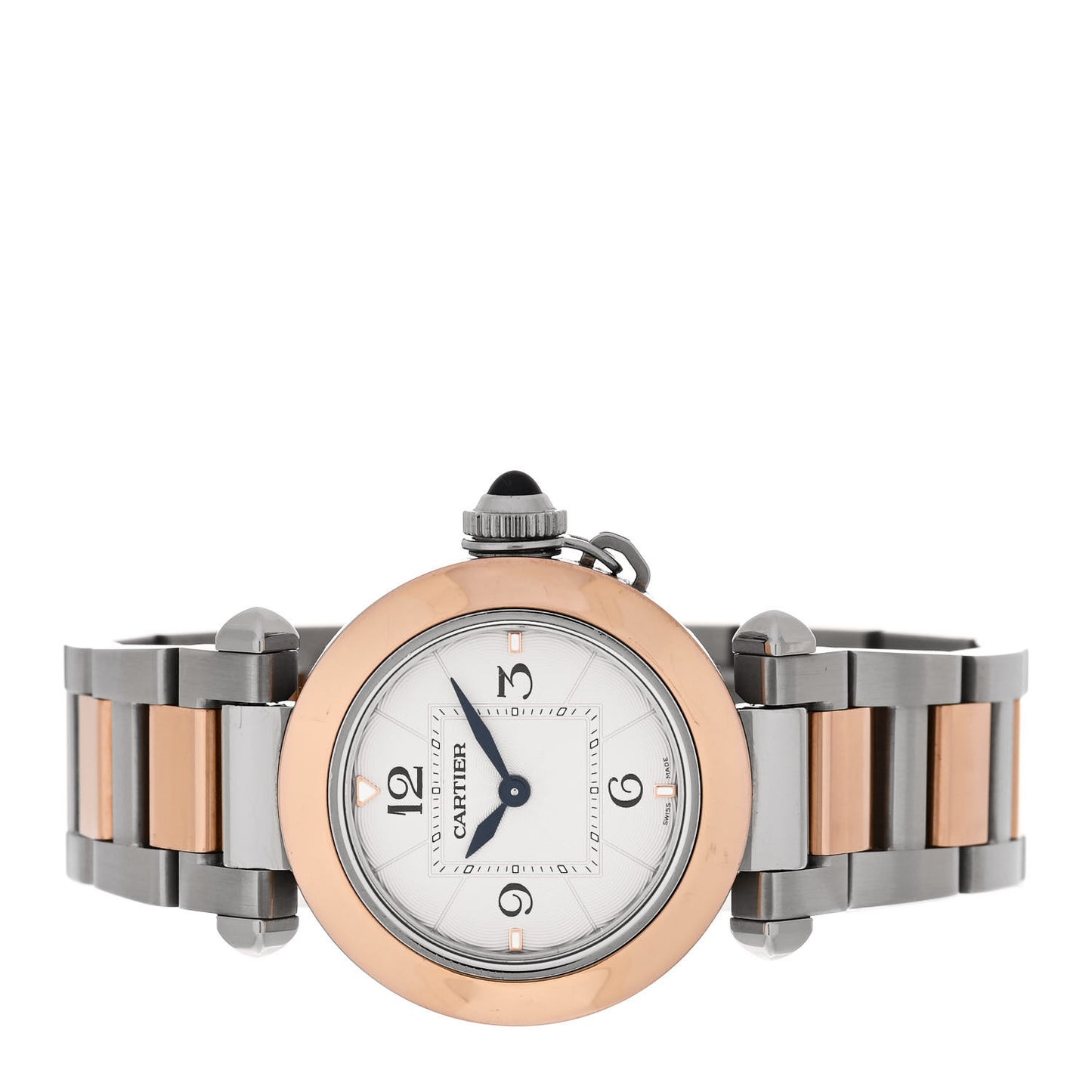 Stainless Steel 18K Pink Gold 30mm Pasha C Quartz Watch