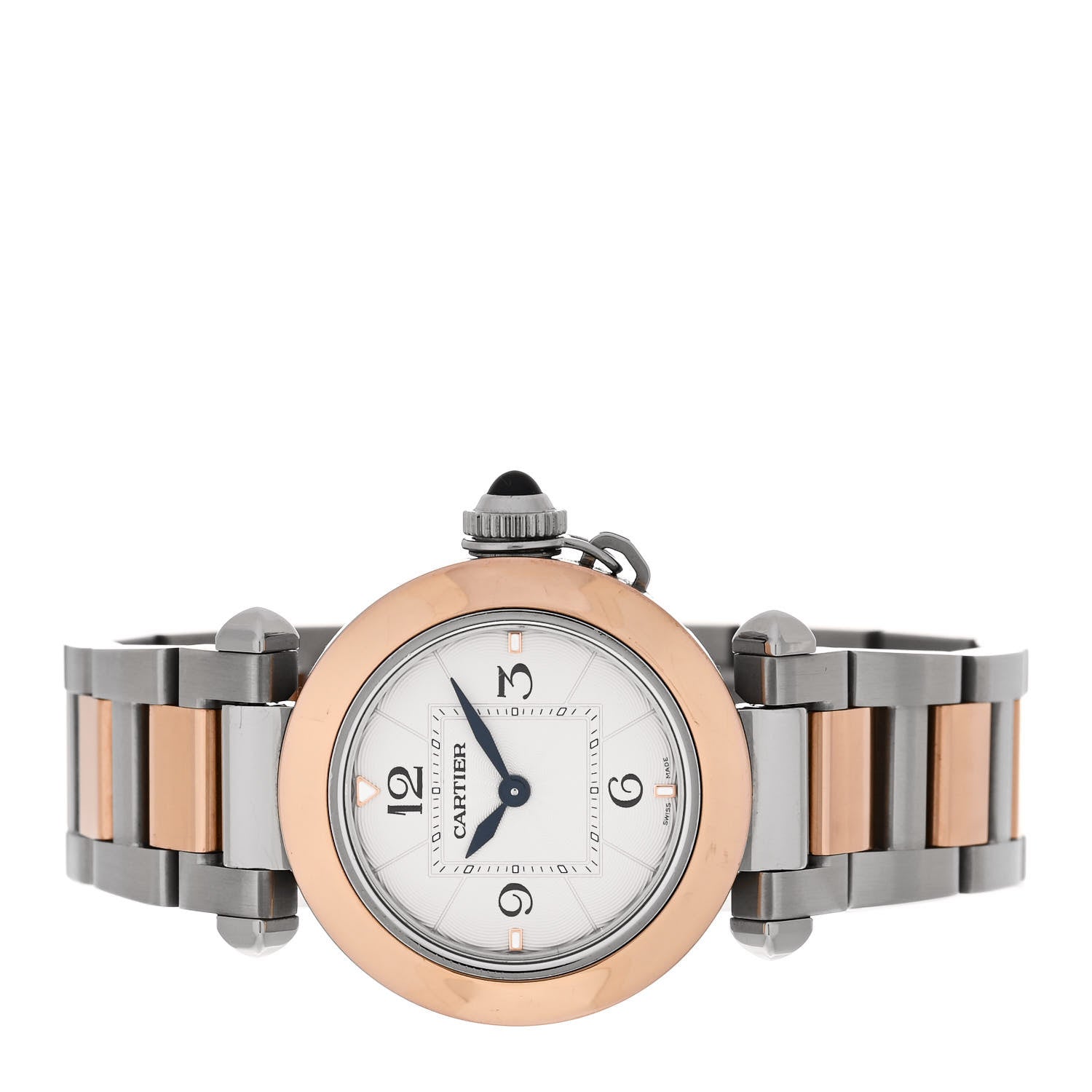 Cartier Stainless Steel 18K Pink Gold 30mm Pasha C Quartz Watch 2 of 6