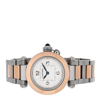 Cartier Stainless Steel 18K Pink Gold 30mm Pasha C Quartz Watch 2 of 6