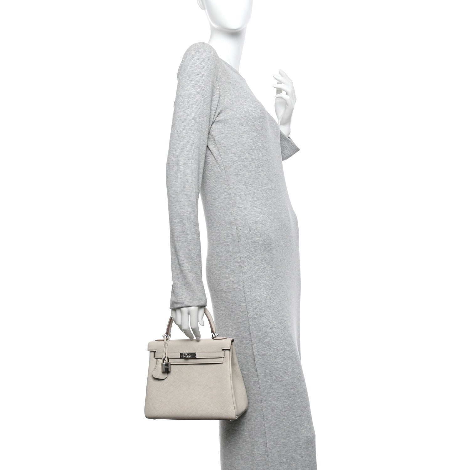 Hermes Togo Kelly Retourne 25 Beton Gris Asphalte 2 of 11