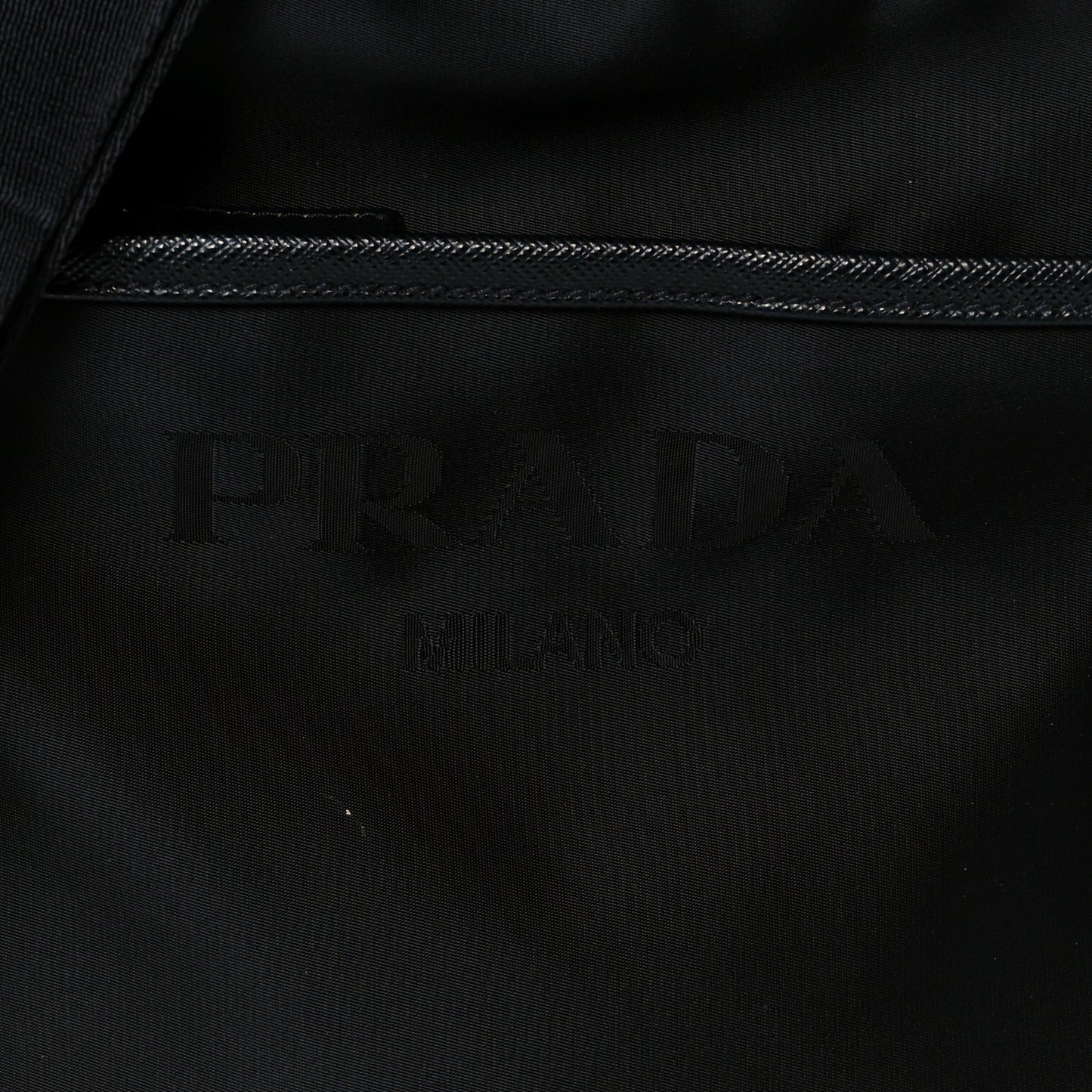 Re-Nylon Saffiano Pocket Messenger Black
