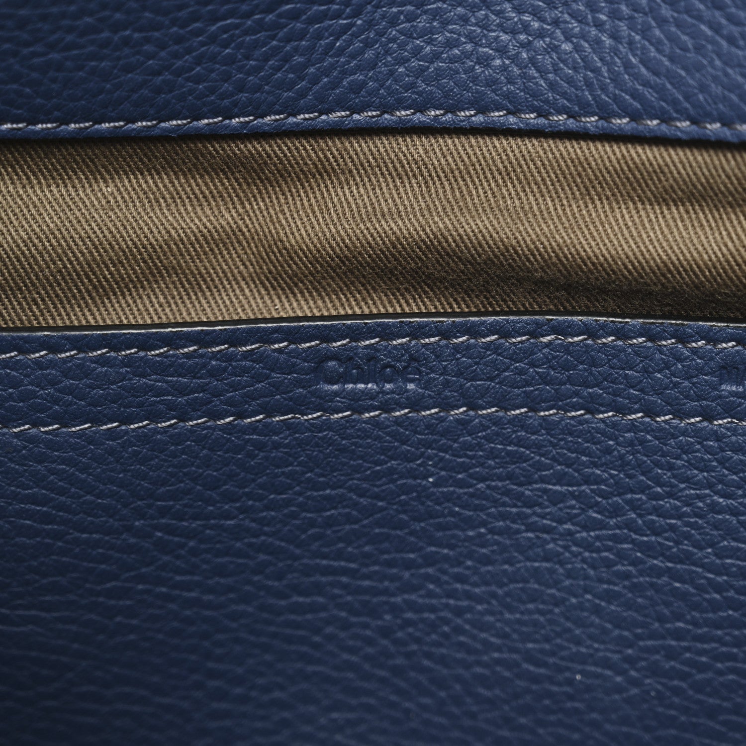 Chloe Calfskin Medium Marcie Round Crossbody Bag Navy 6 of 9