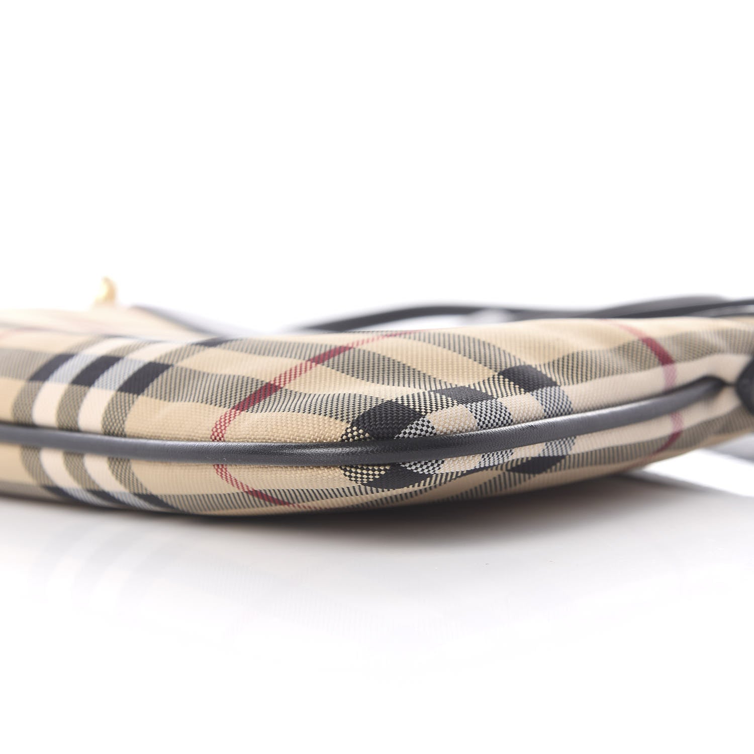 Burberry Horseferry Check Peyton Crossbody Clutch Bag Black 11 of 11