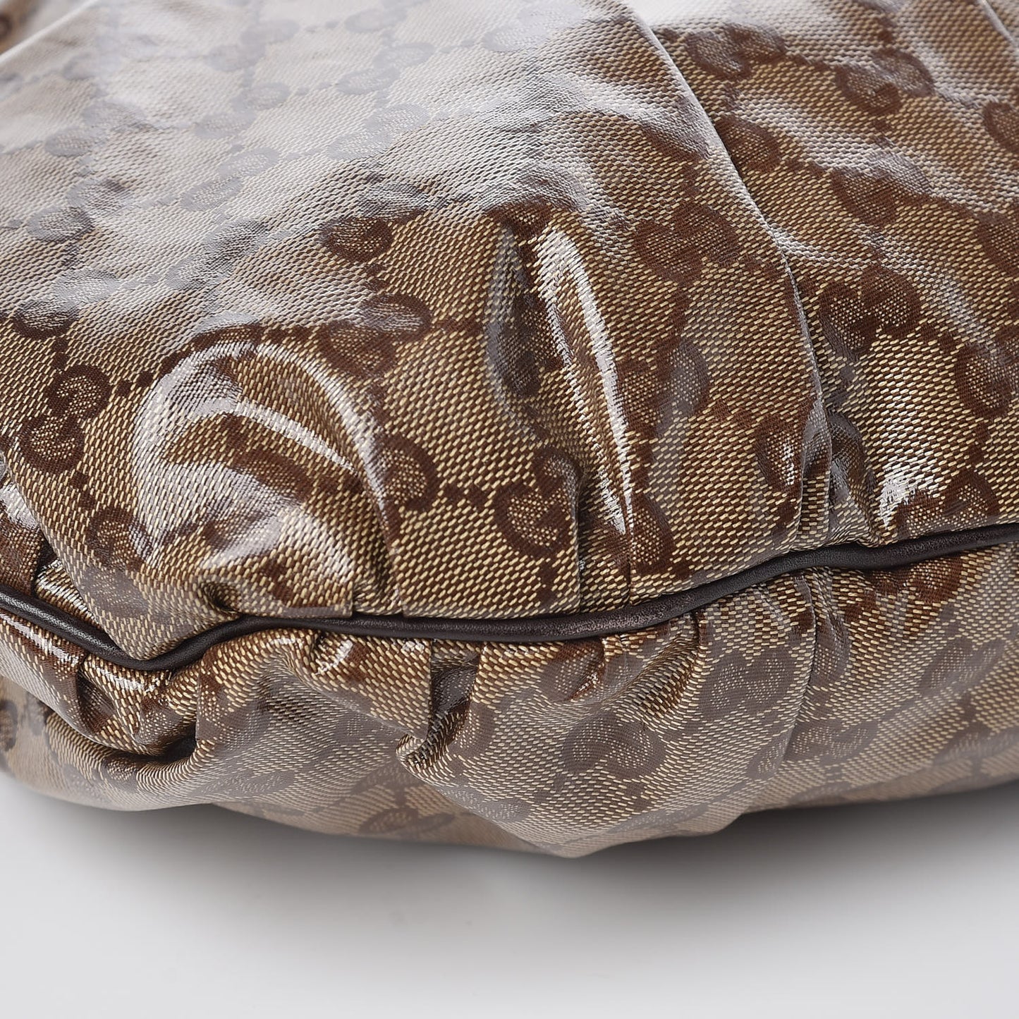 Crystal Monogram Medium Hysteria Tote Dark Brown