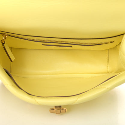 Valentino Garavani Nappa Medium Roman Stud Shoulder Bag Lime Sorbet 5 of 9