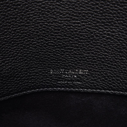 Saint Laurent Grained Calfskin Small Supple Sac De Jour Black 7 of 12