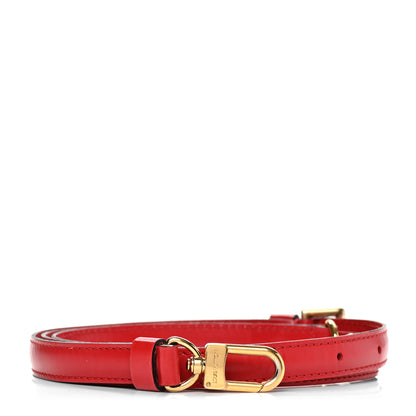 Louis Vuitton Calfskin 16mm Adjustable Shoulder Strap Red 1 of 6