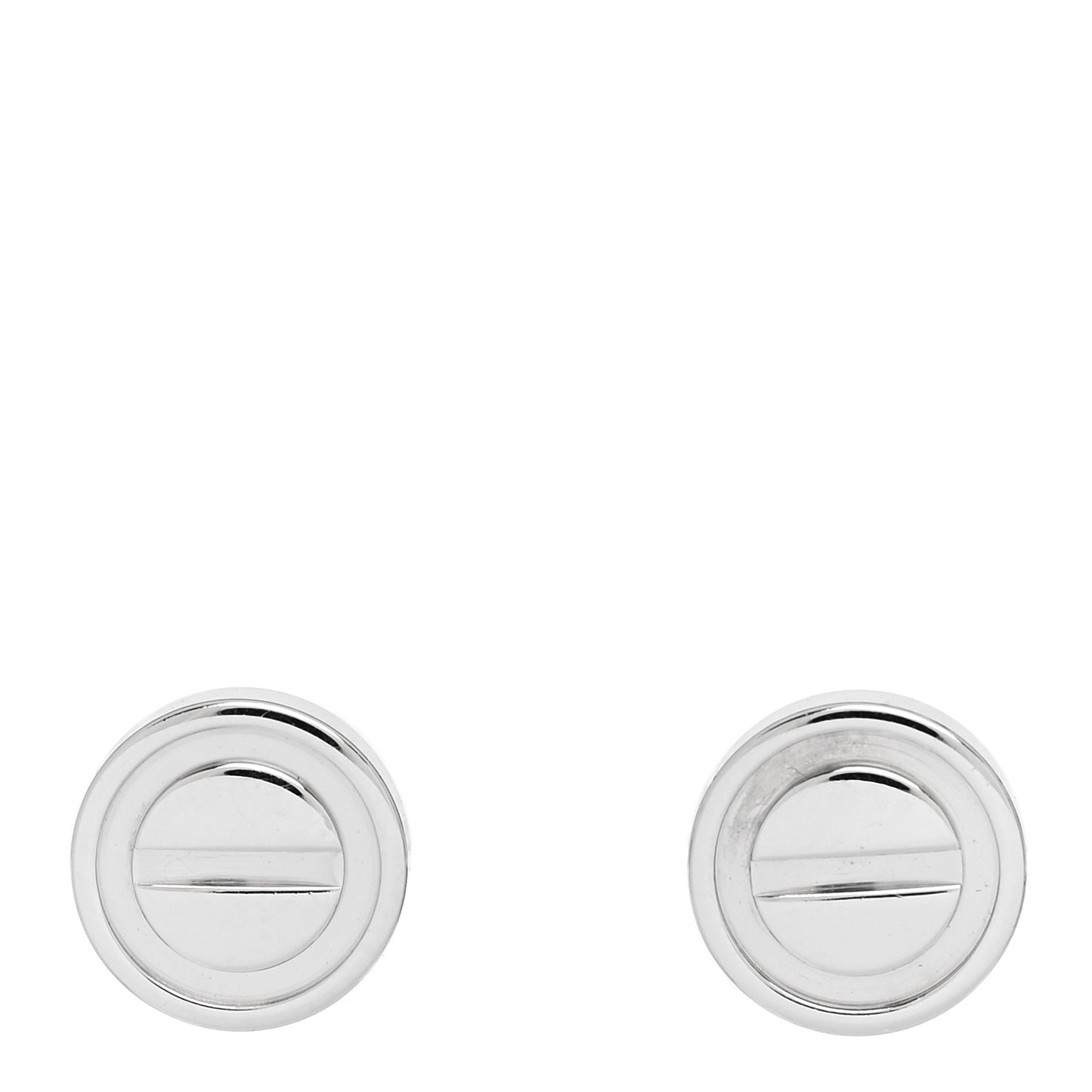 18K White Gold LOVE Earrings
