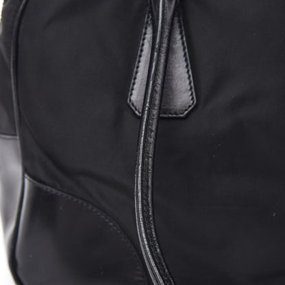 Prada Tessuto Nylon Soft Calfskin Shoulder Bag Black 13 of 15