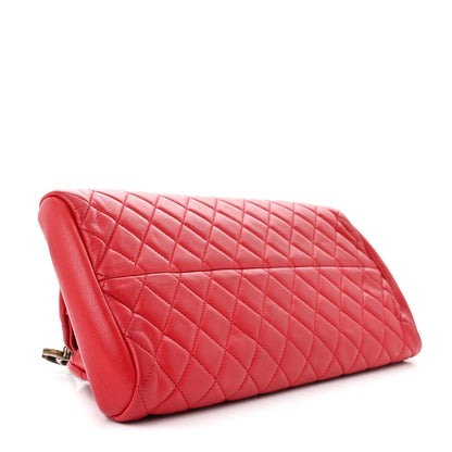 Chanel Lambskin Quilted Medium Just Mademoiselle Red 4 of 14