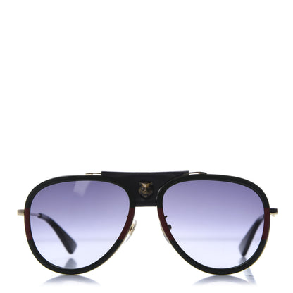 Gucci Web Aviator Sunglasses GG0062S Green Red 3 of 8