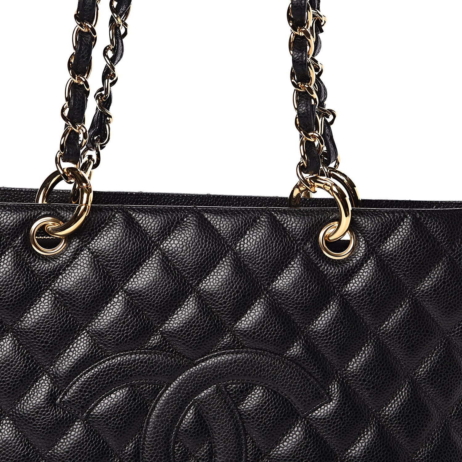 Chanel Caviar Quilted Grand Shopping Tote GST Black 10 of 11